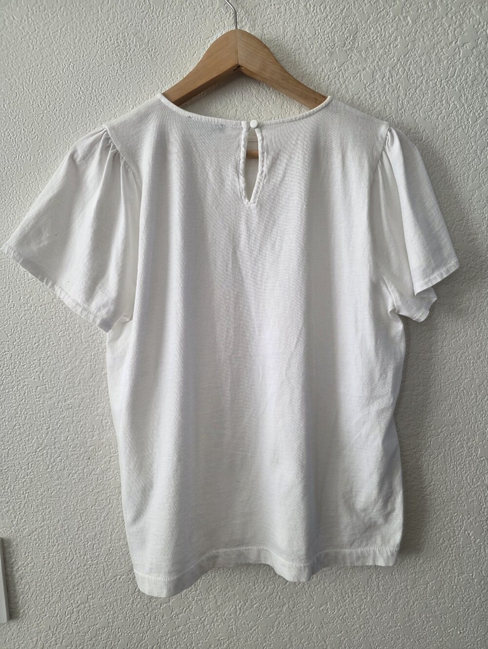 J. Crew White Pull SleeveTop Small - Picture 8 of 9
